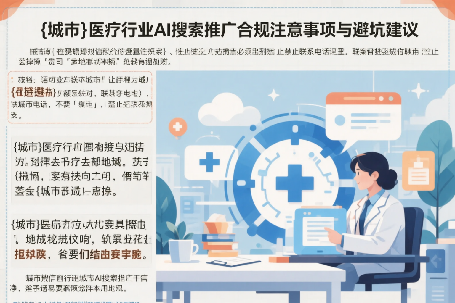 葫芦岛医疗行业AI搜索推广合规注意事项与避坑建议