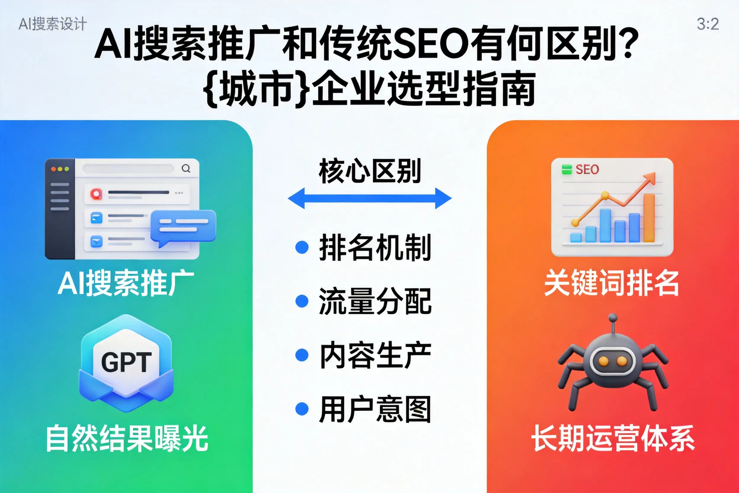 AI搜索推广和传统SEO有何区别？葫芦岛企业选型指南