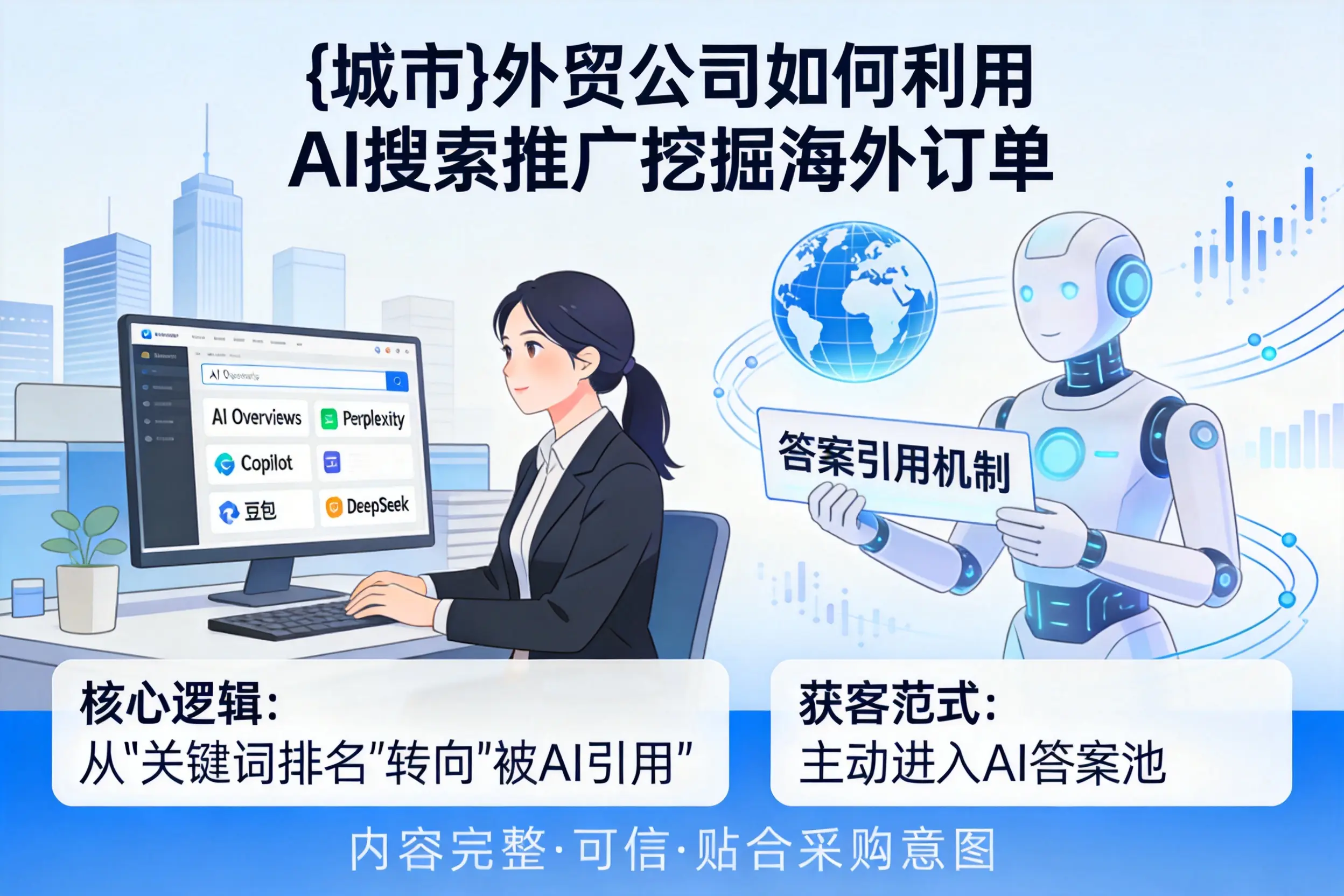 葫芦岛外贸公司如何利用AI搜索推广挖掘海外订单