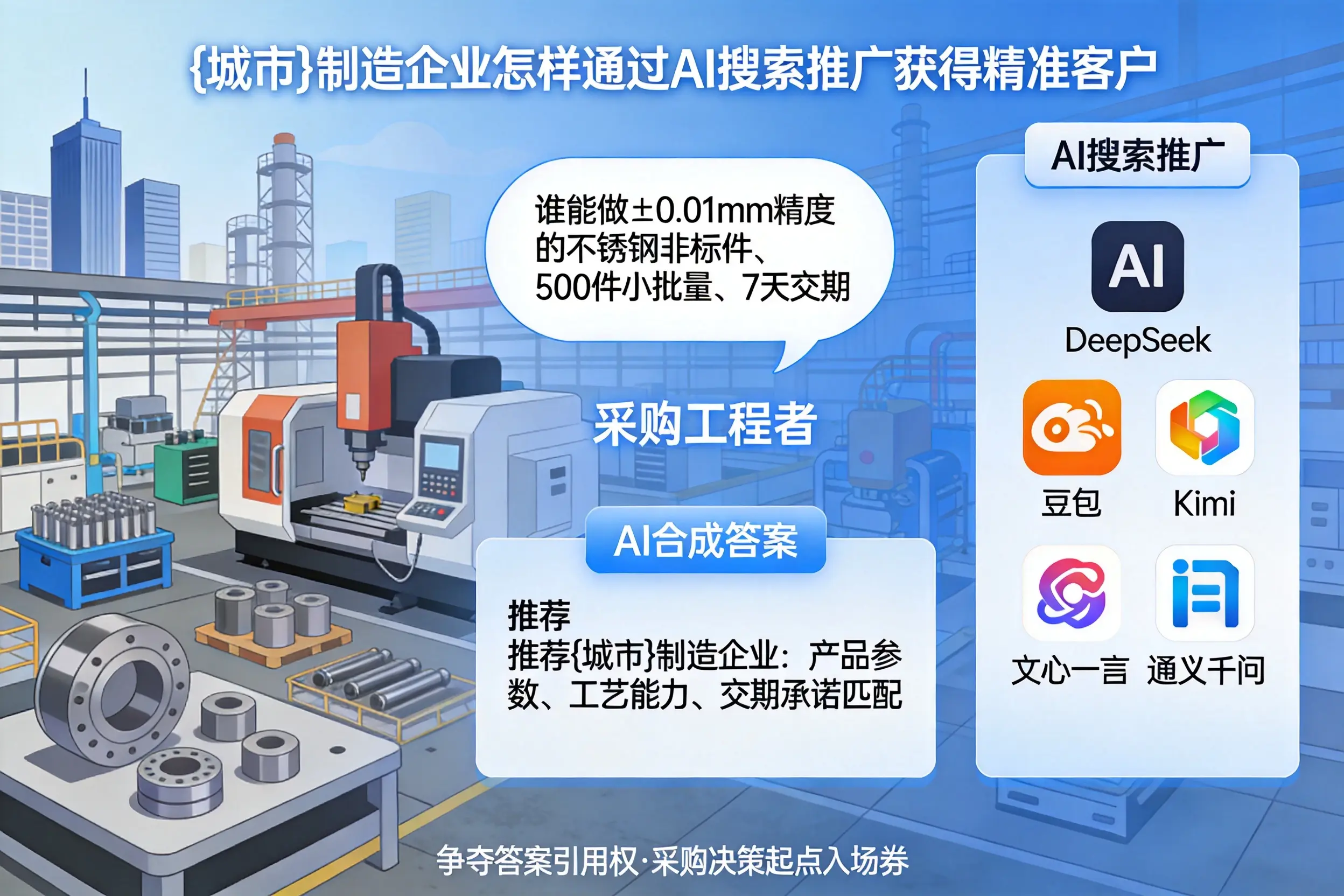 葫芦岛制造企业怎样通过AI搜索推广获得精准客户