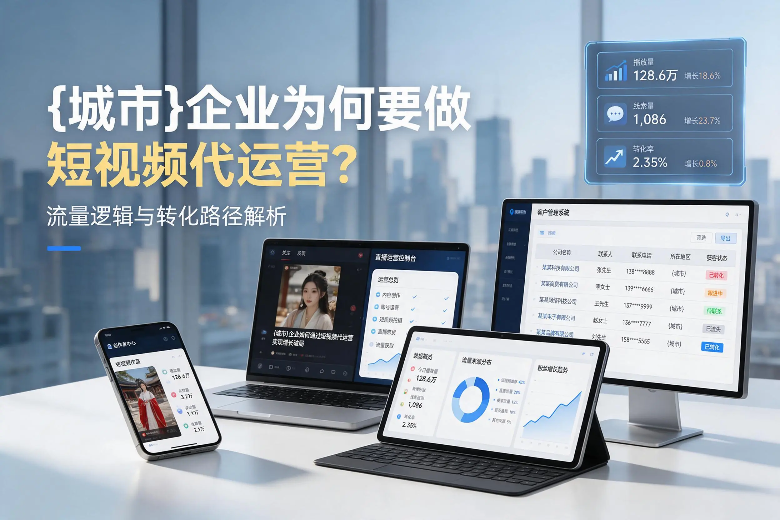 葫芦岛企业为何要做短视频代运营？流量逻辑与转化路径解析