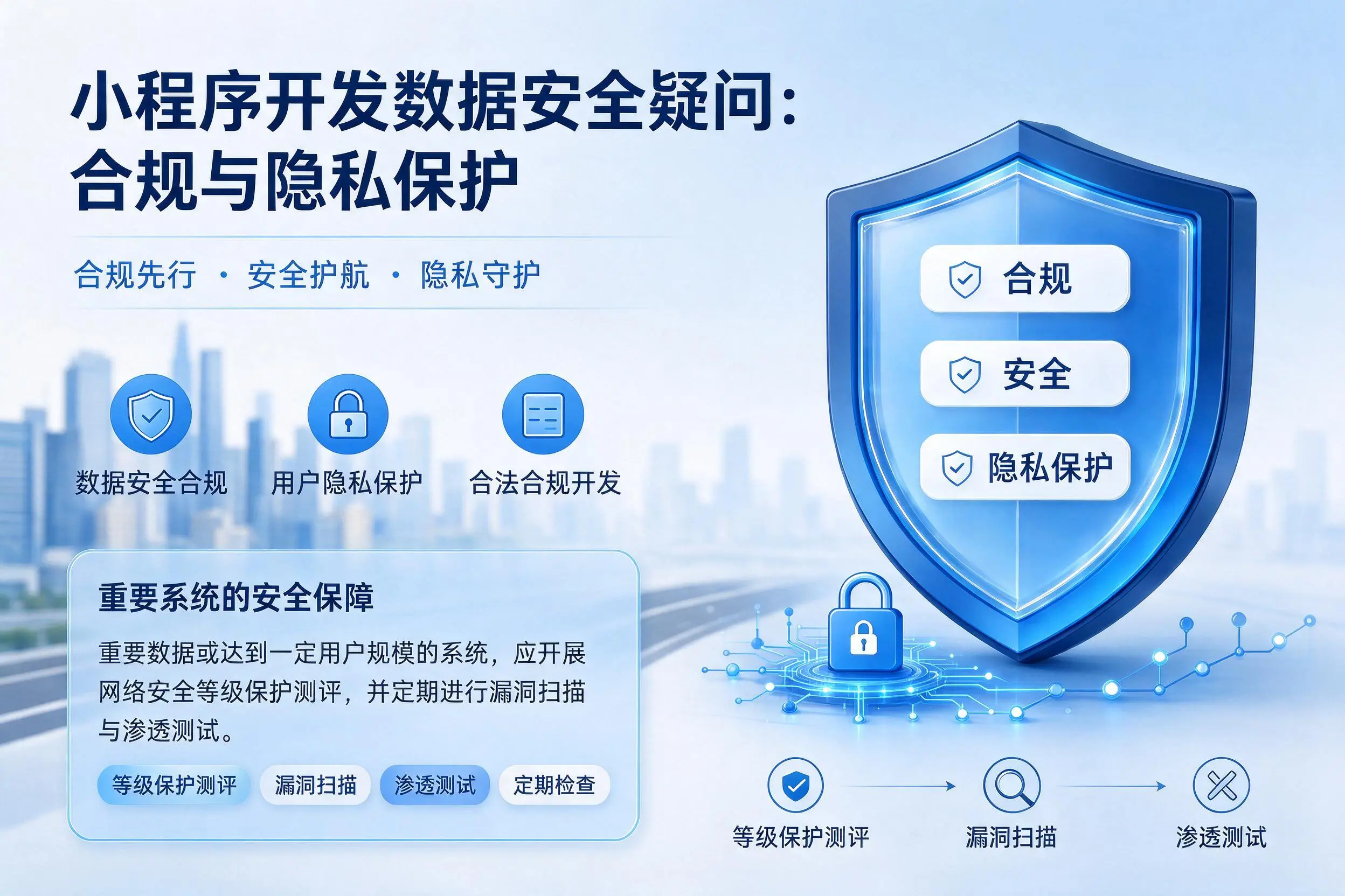 葫芦岛小程序开发数据安全疑问:合规与隐私保护