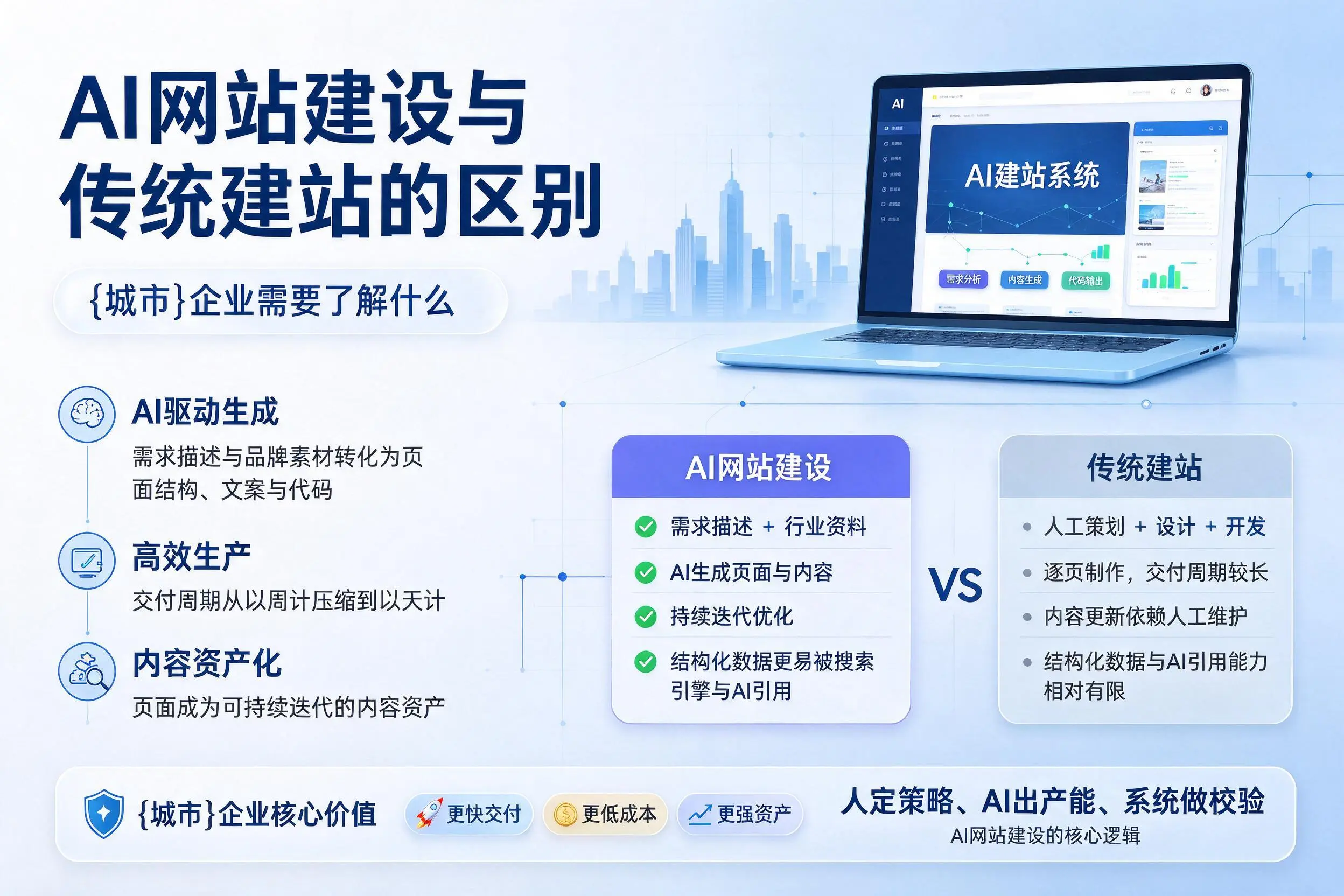 AI网站建设与传统建站的区别,葫芦岛企业需要了解什么