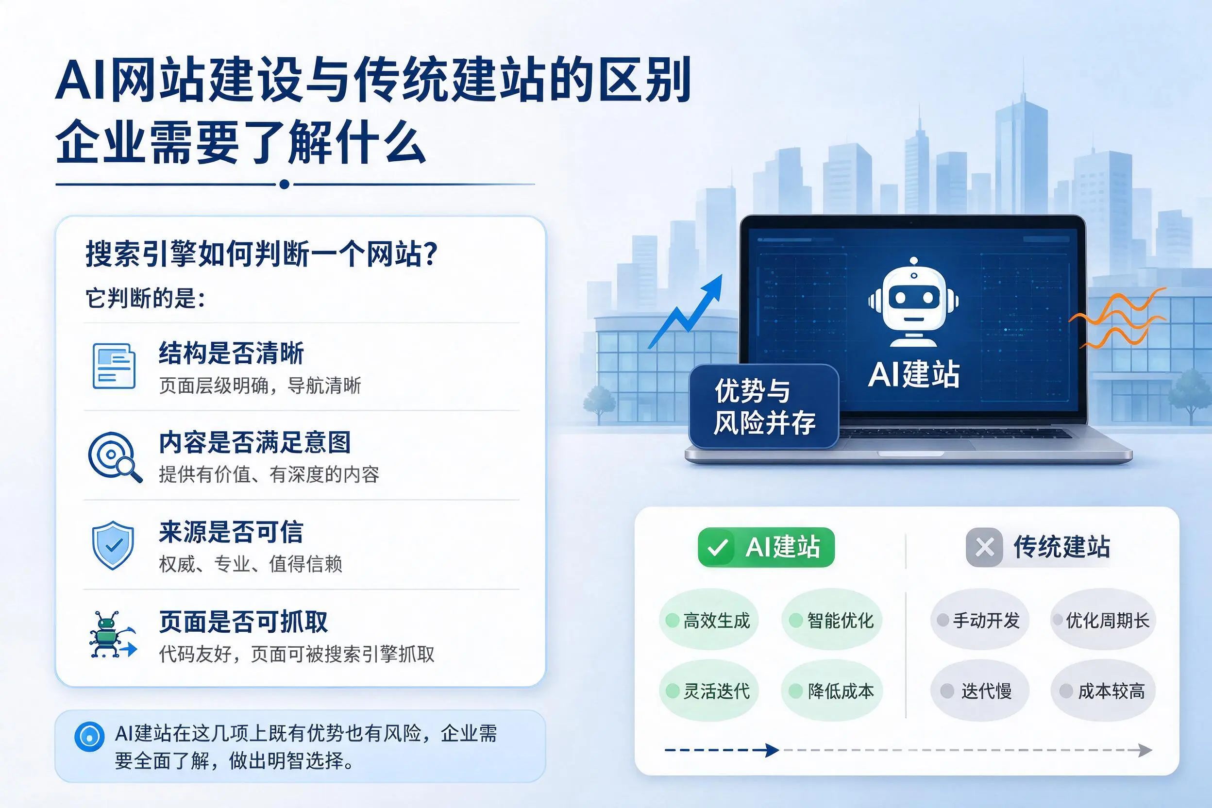 AI网站建设与传统建站的区别,葫芦岛企业需要了解什么