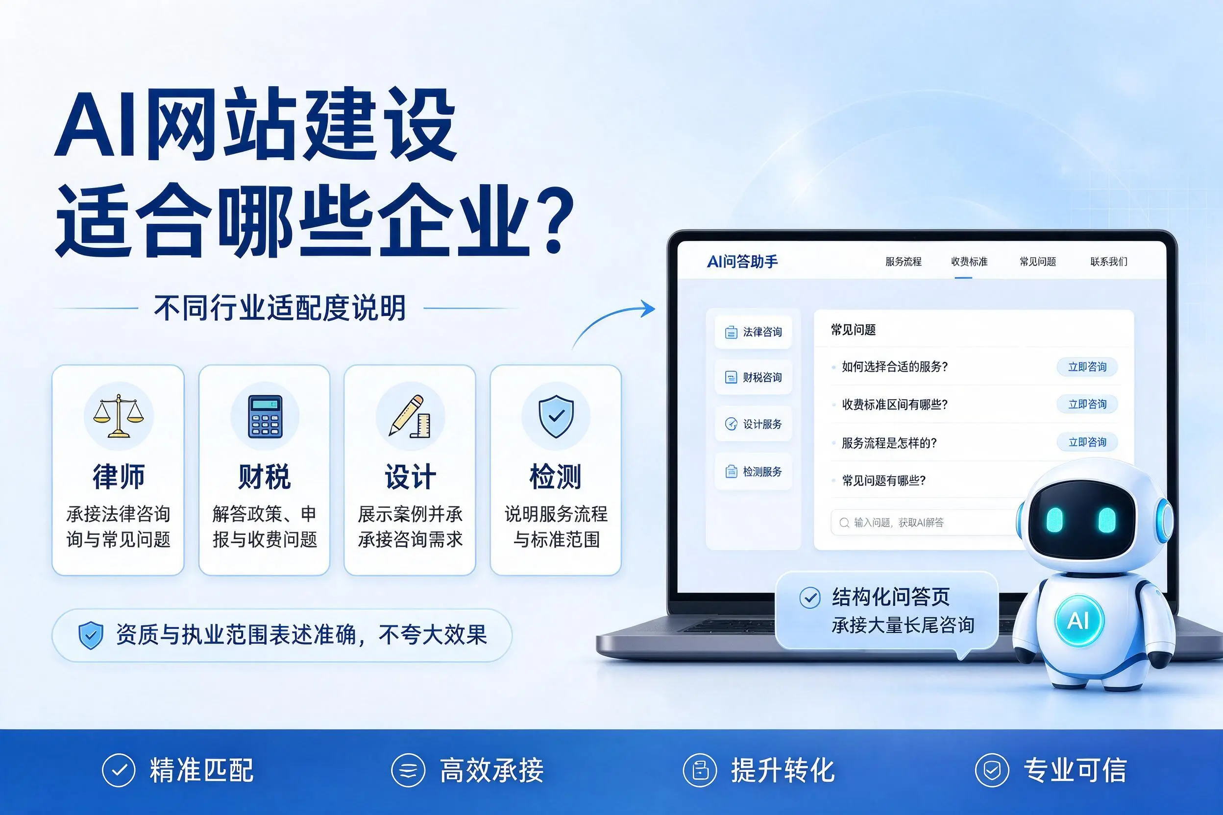 AI网站建设适合哪些企业？葫芦岛不同行业适配度说明